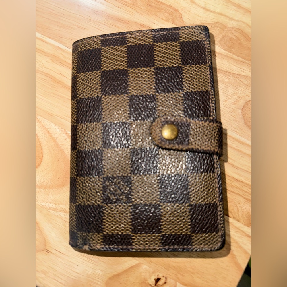 Louis Vuitton French Wallet in Damier Ebene
